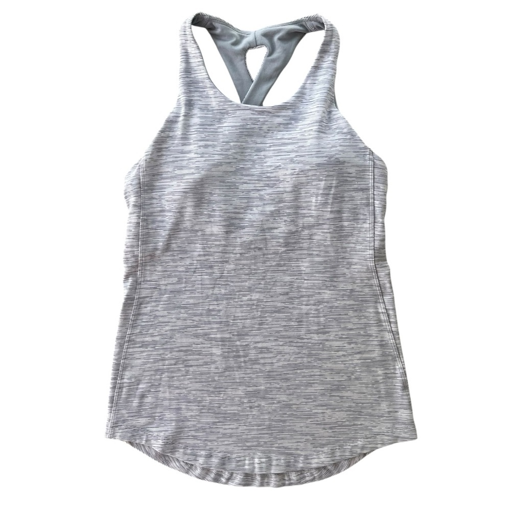Lululemon Women’s 6 Wee Are From Space Nimbus Battleship Sweat Reps 2 in 1 Tank - Picture 2 of 14
